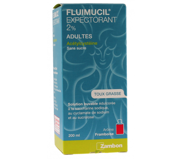 FLUIMUCIL toux grasse sirop 100 mg/5ml 100 ml