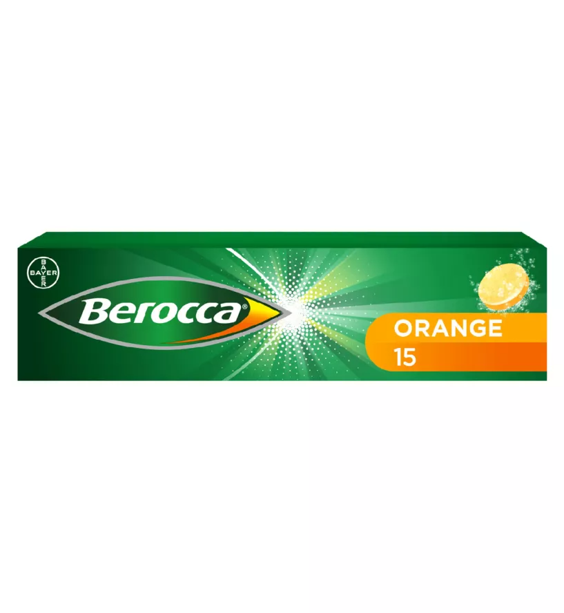 BEROCCA MED cpr eff arôme orange 15 pce