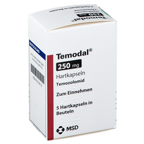 TEMODAL caps 250 mg sach 5 pce