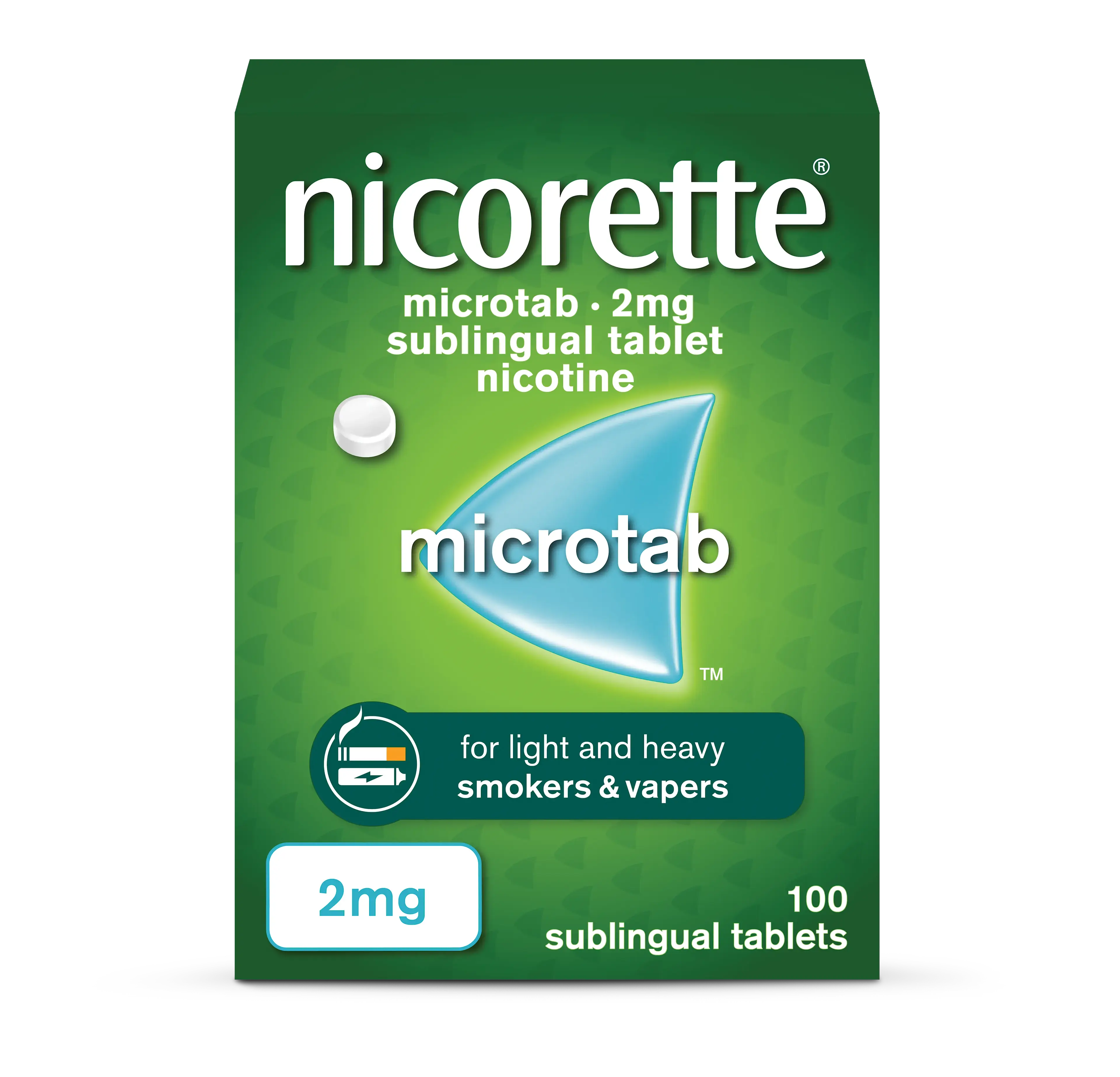 NICORETTE Microtab orig cpr subling 2 mg 100 pce