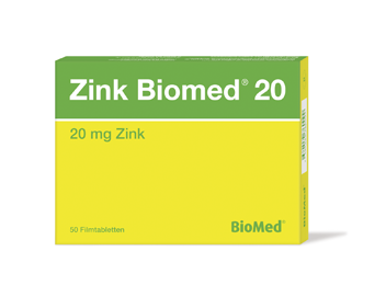 ZINK BIOMED 20 cpr pell 50 pce