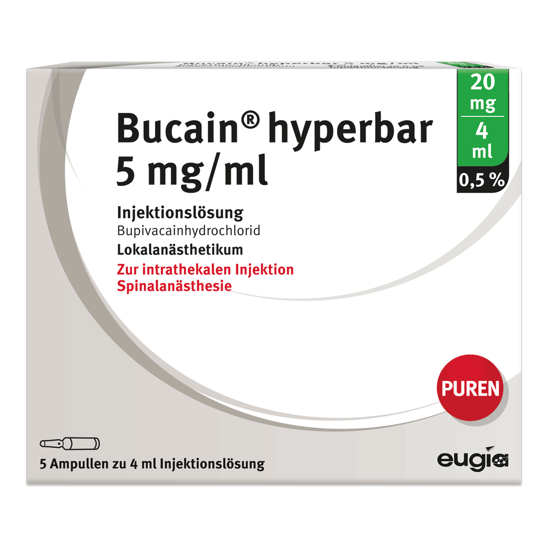 BUPIVACAIN hyperbar Sintetica 5 mg/ml 10 amp 4 ml