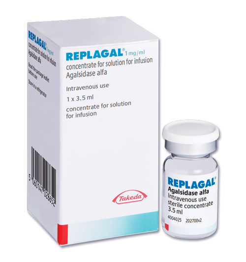 REPLAGAL conc perf 3.5 mg/3.5ml flac 3.5 ml