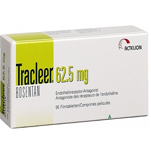 TRACLEER cpr pell 62.5 mg fl 56 pce