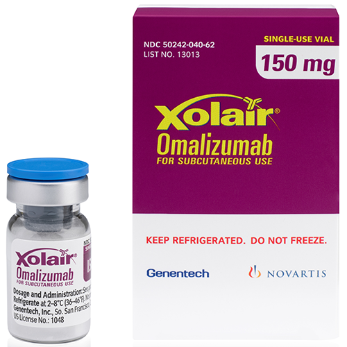 Xolair 150 mg, Pulver und Lösungsmittel zur Herstellung einer Injektionslösung
