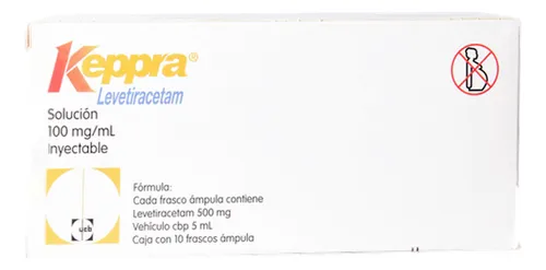 Keppra 500 mg/5 ml, solution à diluer pour perfusion