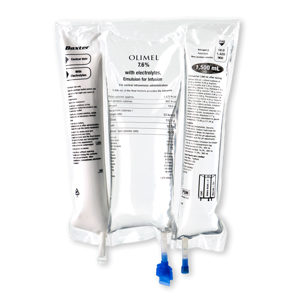 OLIMEL 5,7 % mit Elektrolyte, Infusionsemulsion