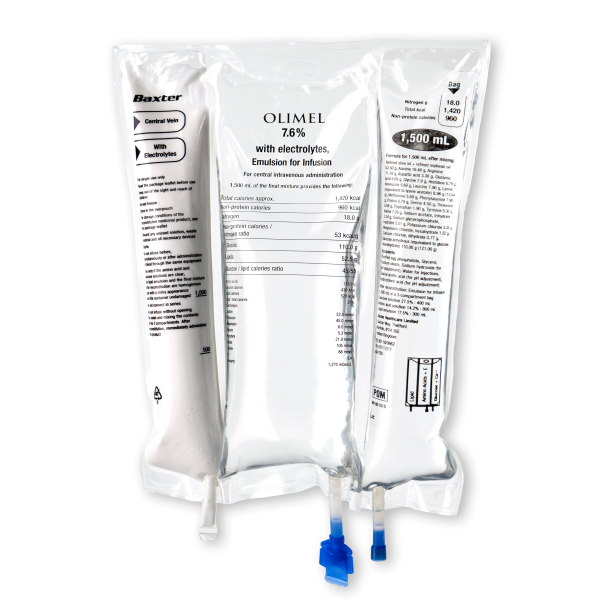 OLIMEL 5,7 % ohne Elektrolyte, Infusionslösung