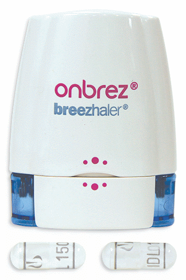 Onbrez Breezhaler 300 mcg, Pulver Hartkapseln zur Inhalation (mit Inhalator)