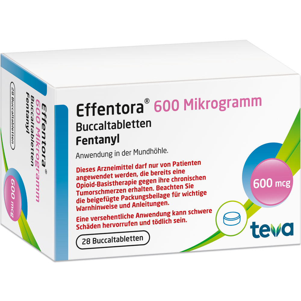 Effentora 600 mcg, Buccaltabletten