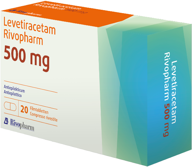 Levetiracetam Rivopharm 500, compresse rivestite con film
