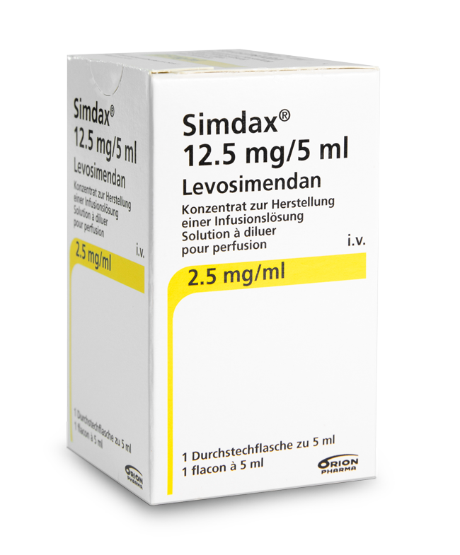 Simdax 12.5 mg/5 ml, Konzentrat zur Herstellung einer Infusionslösung