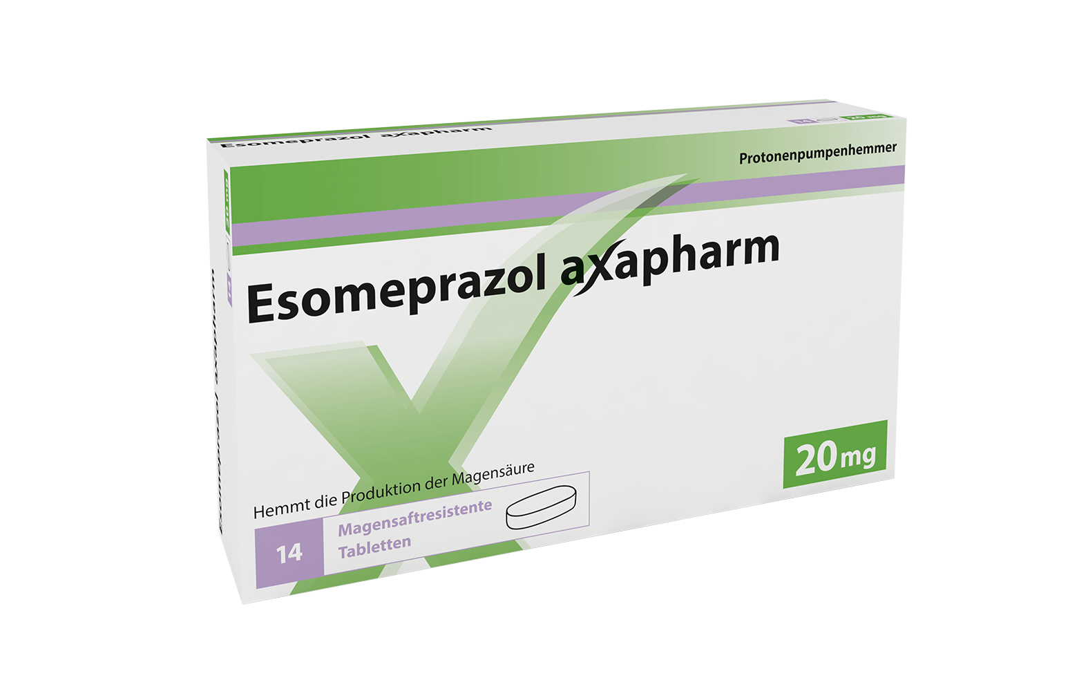 Esomeprazol Axapharm 20 mg, magensaftresistente Tabletten