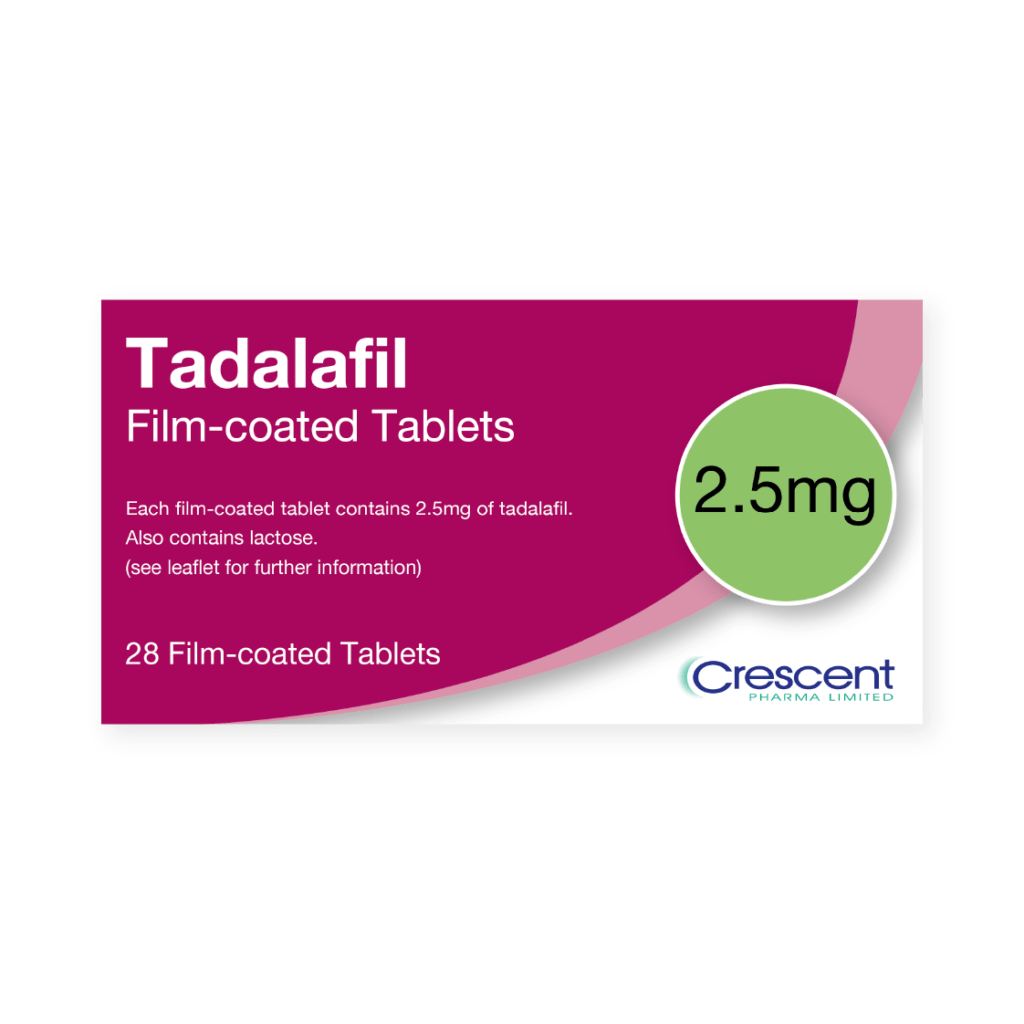 Tadalafil axapharm 2.5mg, Filmtabletten