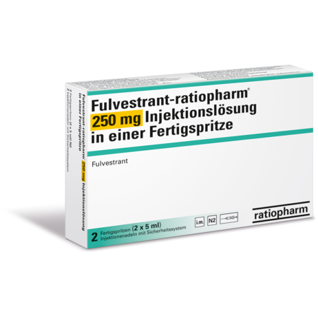 Fulvestrant-Teva 250mg/5ml, Injektionslösung in einer Fertigspritze