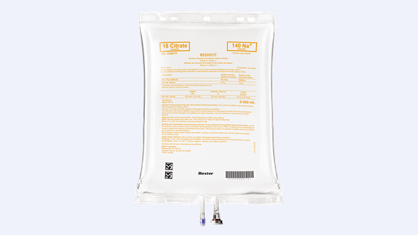 Regiocit, Hämofiltrationslösung