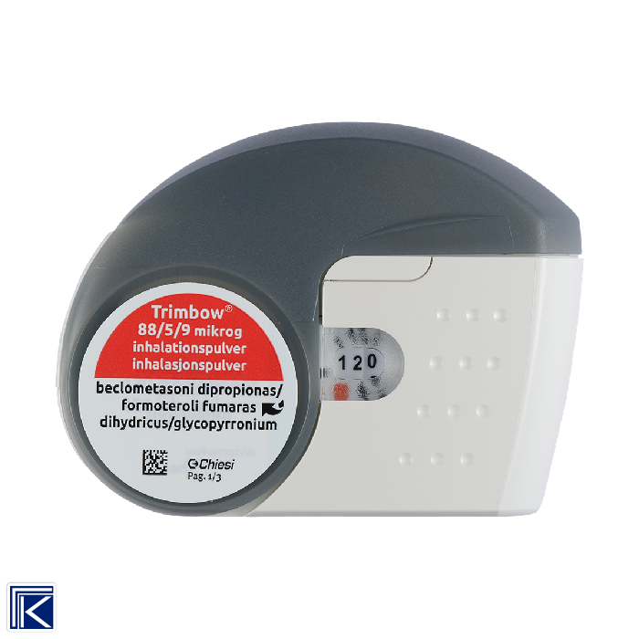 Trimbow 172/5/9 mcg, solution pour inhalation en flacon pressurisé