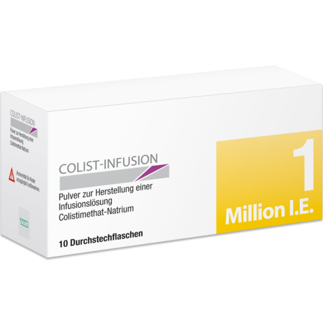 Colistin zur Infusion 1 Mio IE, Pulver zur Herstellung einer Infusionslösung