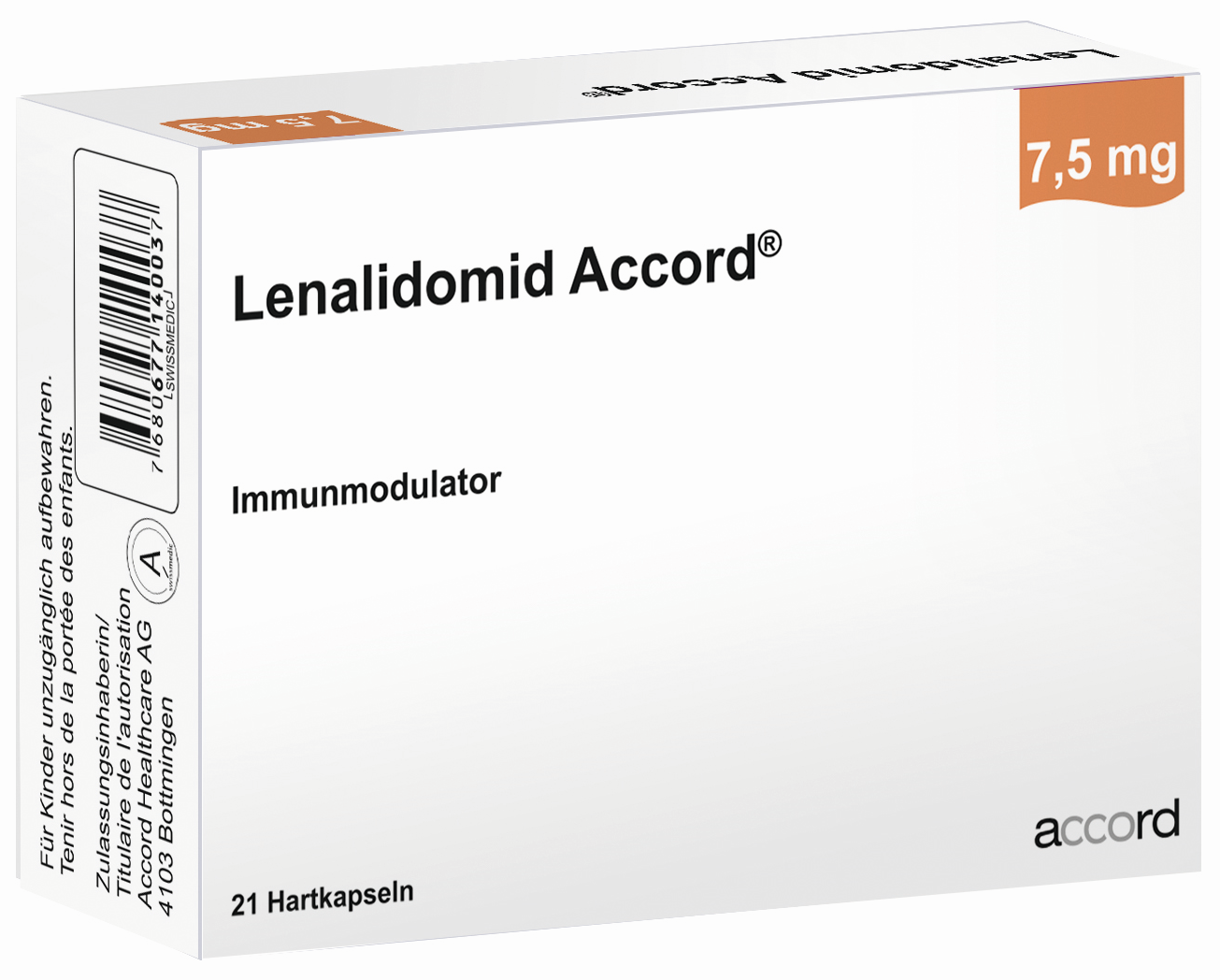 Lenalidomid Sandoz 7.5 mg, Kapseln