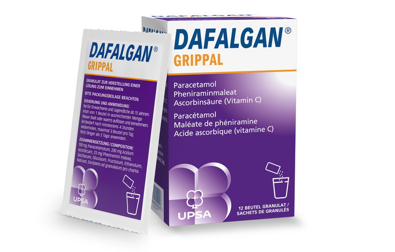 Dafalgan Grippal, Granulat zur Herstellung einer Lösung zum Einnehmen