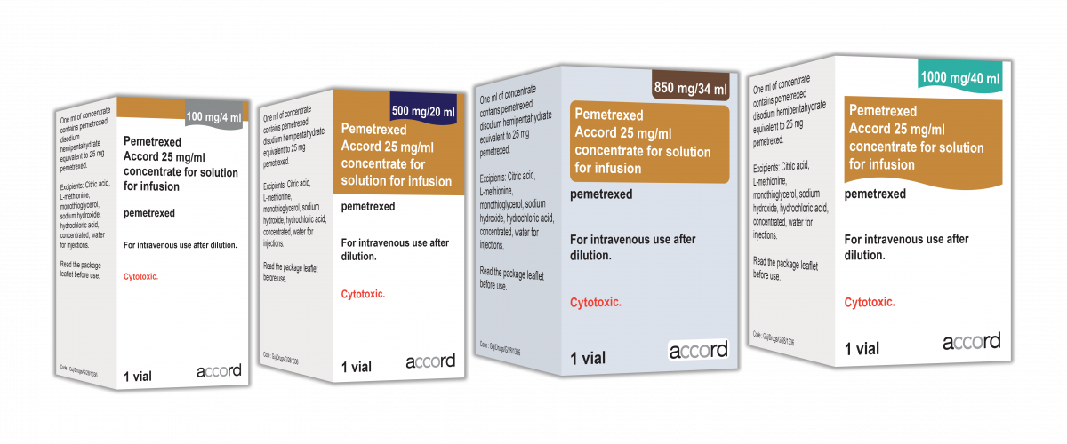 PEMETREXED Accord liquid 100 mg/4ml flac