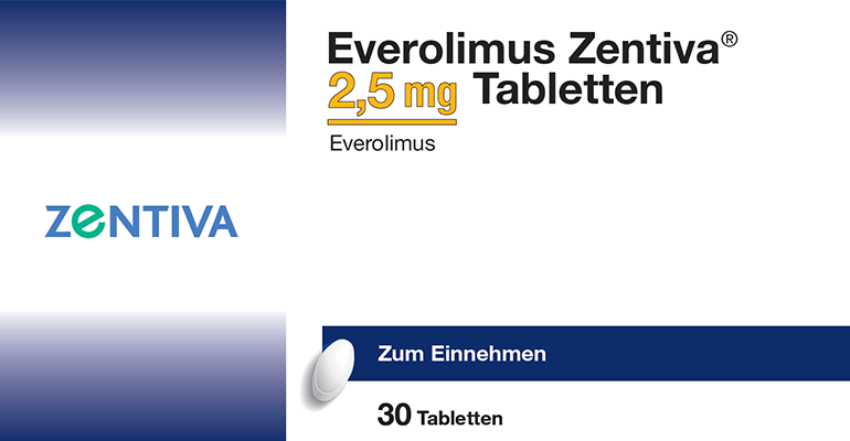 Everolimus Zentiva 2.5 mg, Tabletten