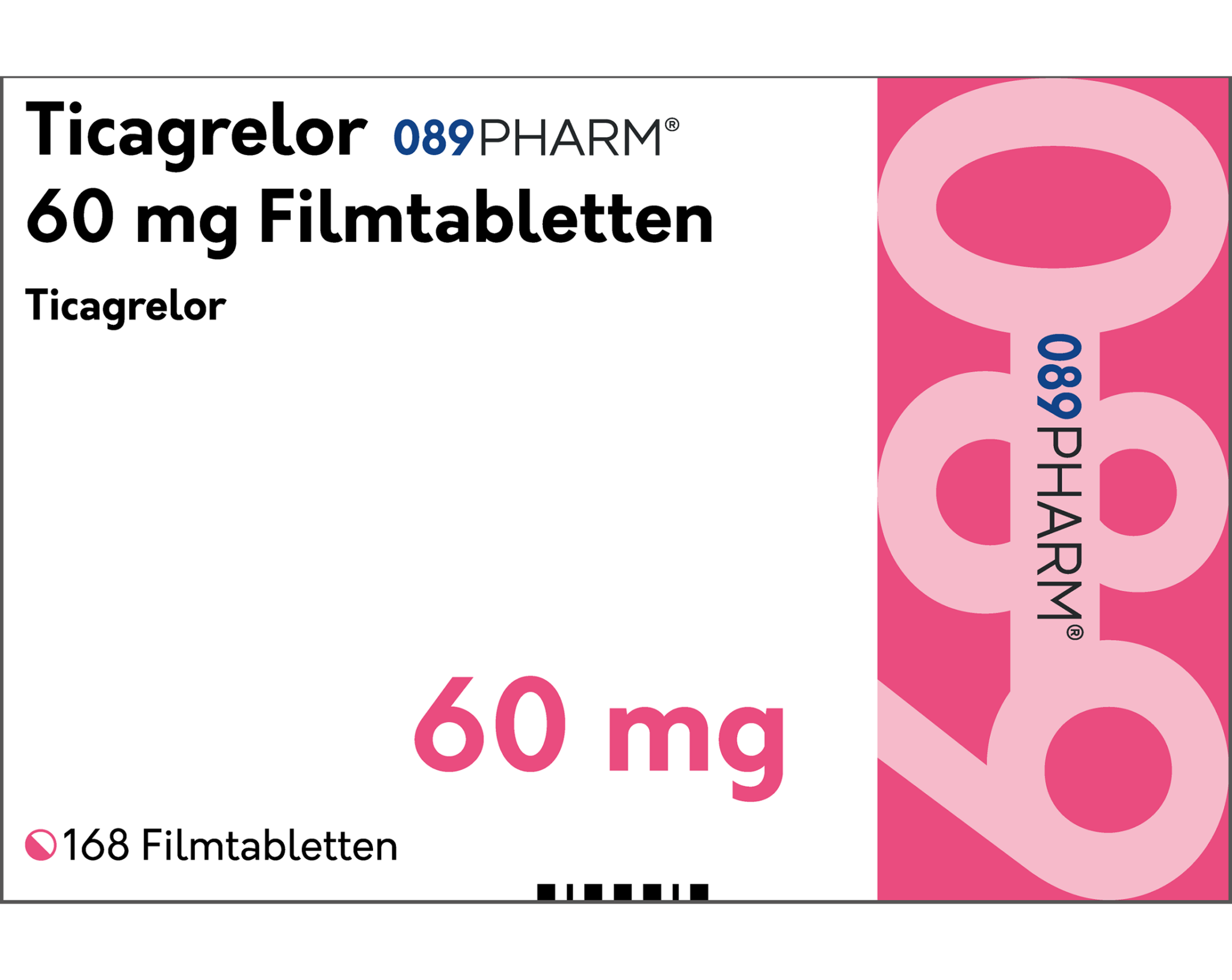 Ticagrelor Zentiva 60 mg, Filmtabletten