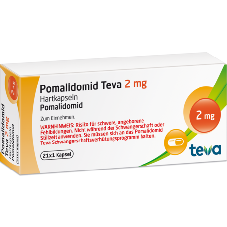 Pomalidomid-Teva Mepha 2 mg, Hartkapseln