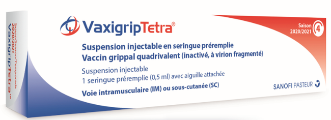 Vaxigrip, suspension injectable