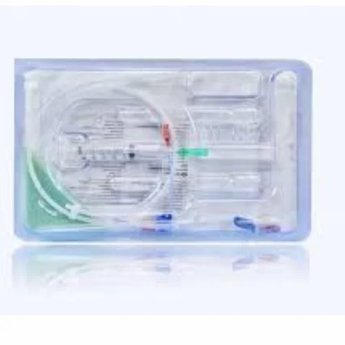 Double Lumen Polyurethane Central Venous Catheter Set, 1 Set