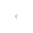 Low Pressure One-way Clear Plastic Stopcock, 1 Each